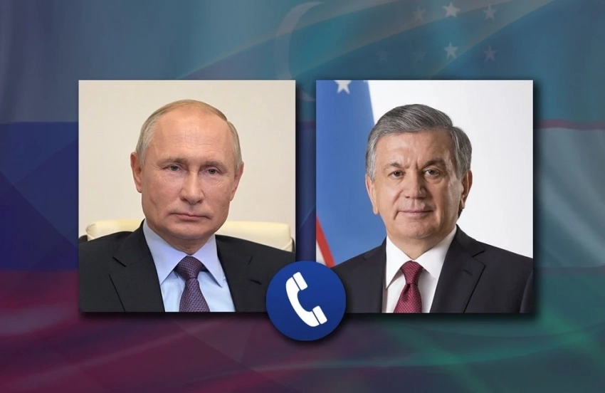 Владимир Путин жана Шавкат Мирзиёев телефон аркылуу сүйлөшүштү
