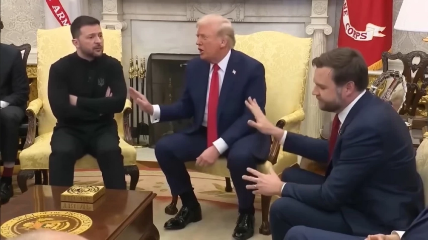 Трамп жана Зеленский Ак үйдө пикир келишпестикке келишти. Видео