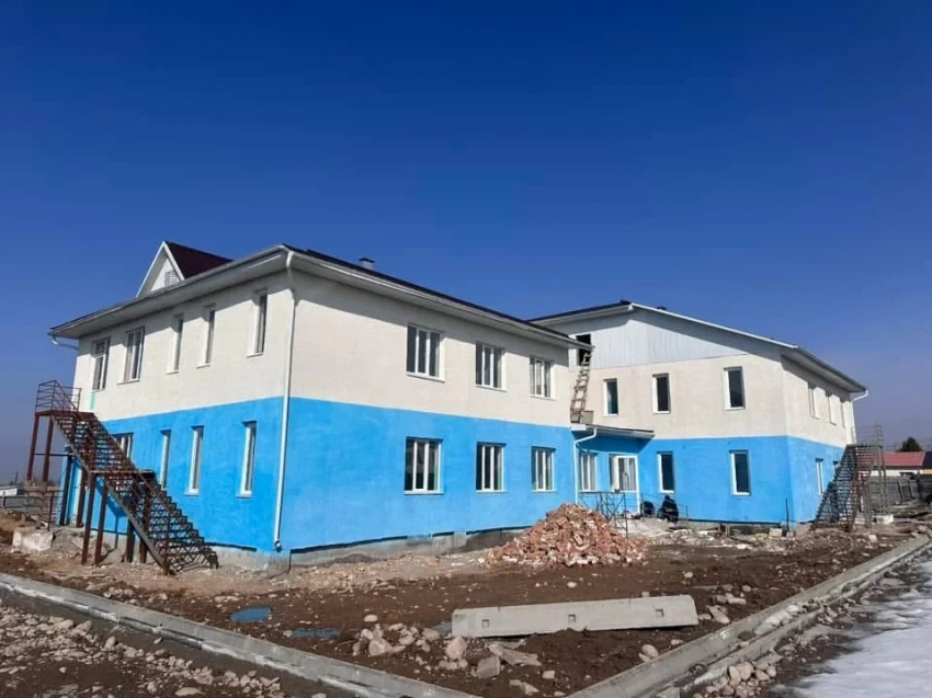 Кун-Туу айылында жаңы балдар бакчасын куруу иштери аяктоого жакындап калууда