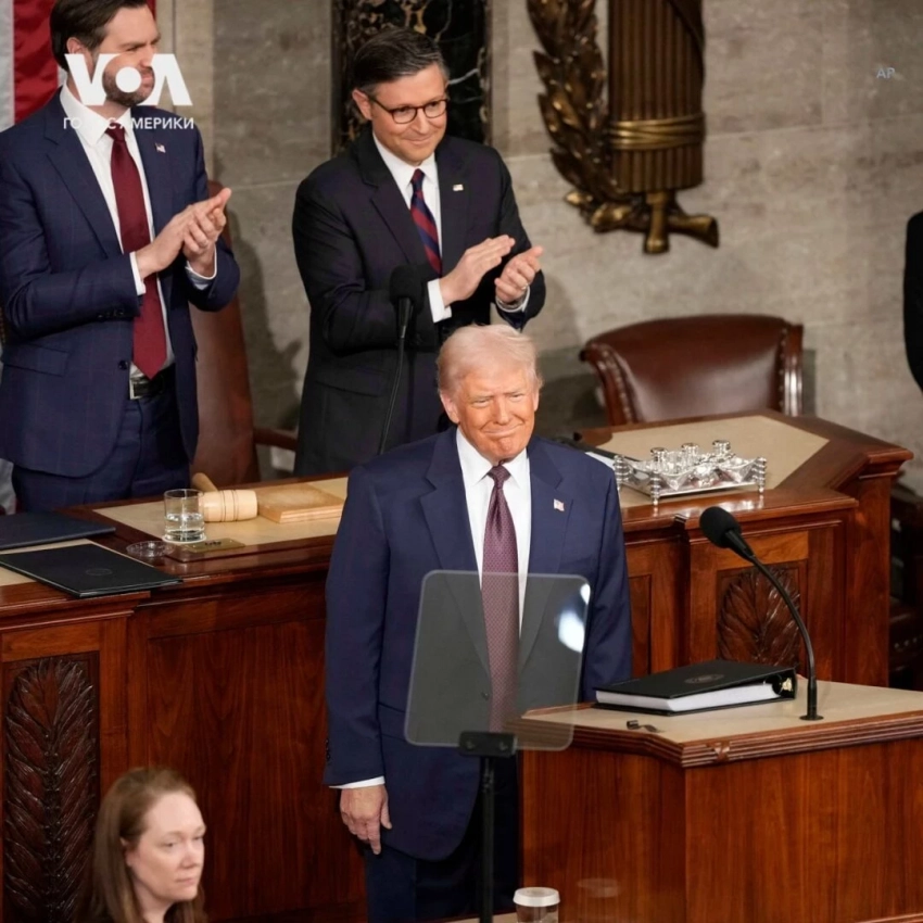 Дональд Трамп Америка Кошундарында Конгрессте сүйлөп жатат (видеотрансляция)