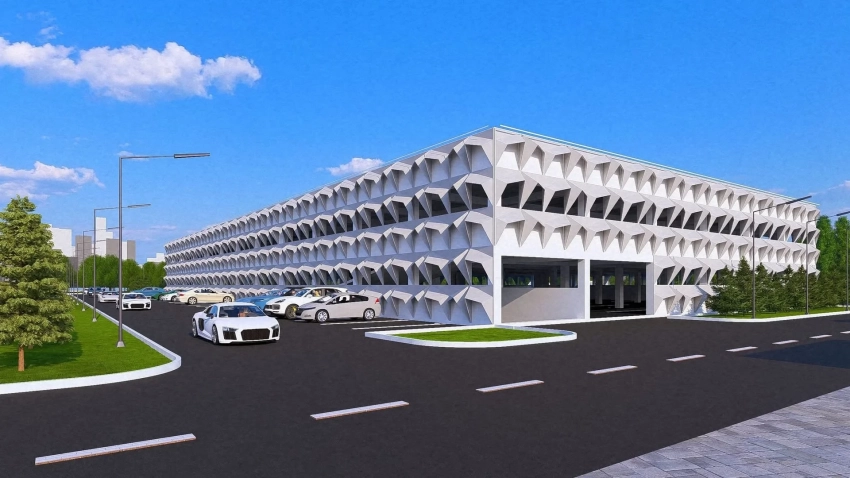 Ош шаарында 3 кабаттуу токтотуучу жай курулат - эскиздер