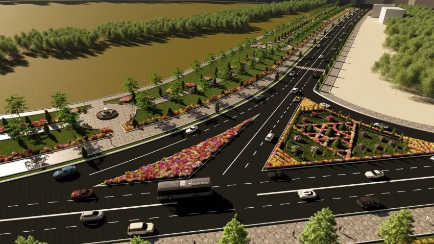 Ош шаарында көчөлөрдү көрктөндүрүү жана аллея куруу боюнча долбоор иштелип чыкты - эскиздер