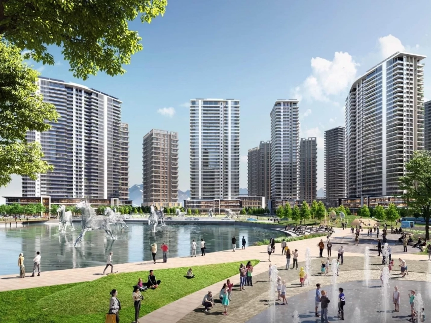 Royal Central Park долбоорунун негизги ташын коюу аземинин өткөрүлүшү: Бишкектин кыймылсыз мүлкү тарыхындагы маанилүү этап