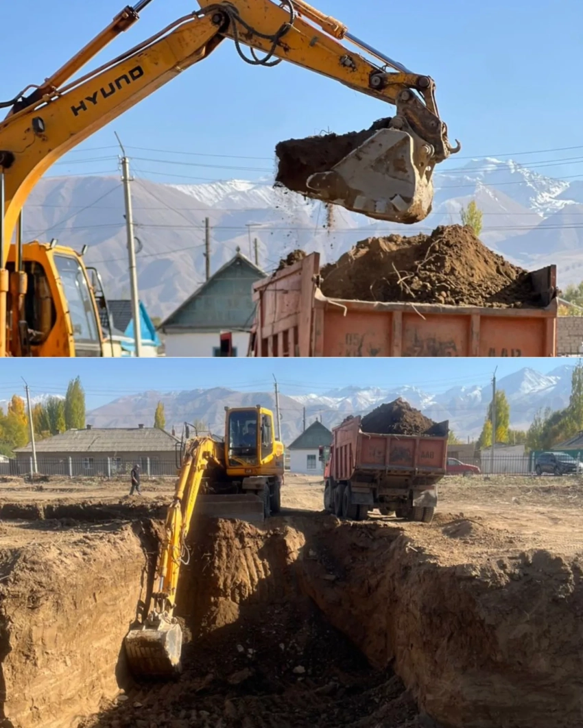 В Кочкорском районе строится новый спортивный комплекс