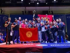 Сборная Кыргызстана заняла I место на чемпионате Европы по мас-рестлингу