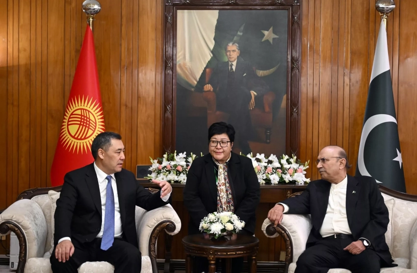 Садыр Жапаров провел переговоры с президентом Пакистана