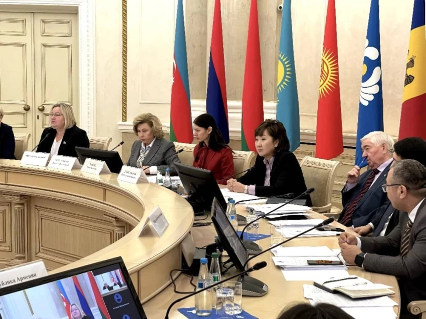 Акыйкатчы представила доклад на V заседании Комиссии по правам человека СНГ в Минске. Фото