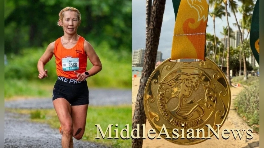 54-летняя монголка завоевала золотую медаль на Гонолулуском марафоне