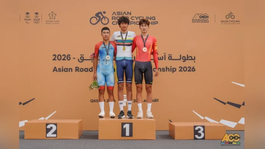 Монгольский велогонщик завоевал серебро на чемпионате Азии по шоссейному велоспорту